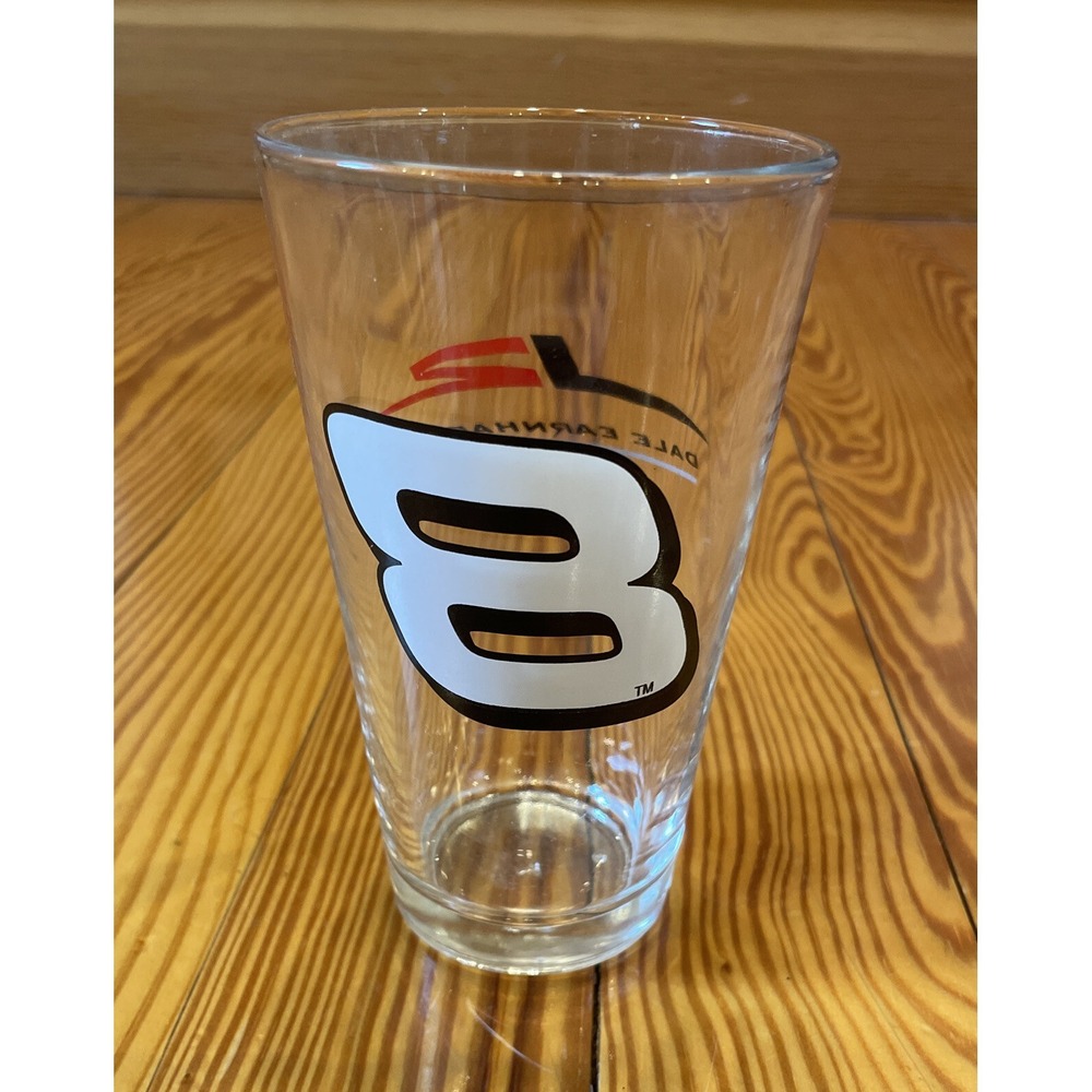 Budweiser Dale Earnhardt Jr. #8 NASCAR Pint Beer Drinking Glass Cup Racing